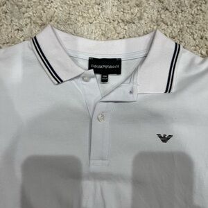 Emporio Armani White Polo Shirt for boys